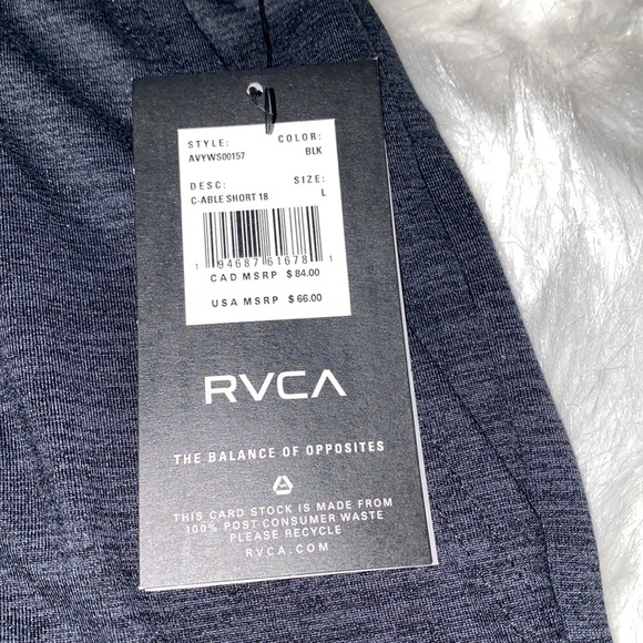 Men’s large RVCA able short 18 inches - Picture 7 of 10